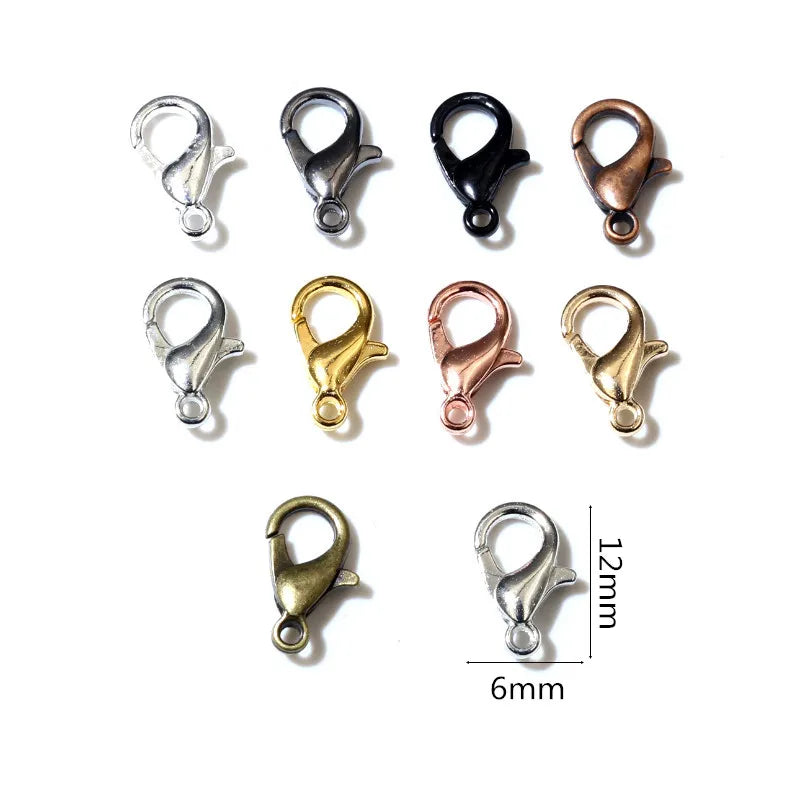 50-200pcs DIY Jewelry Making Accessories Findings Earring Hooks/Jump Rings/Lobster Clasps Craft