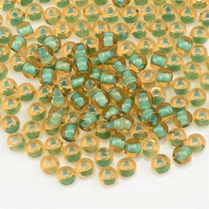 4.0mm Czech Glass Seed Beads Dye Core Small Glass Beads for DIY Making Jewelry Craft Bracelets Necklaces Earrings