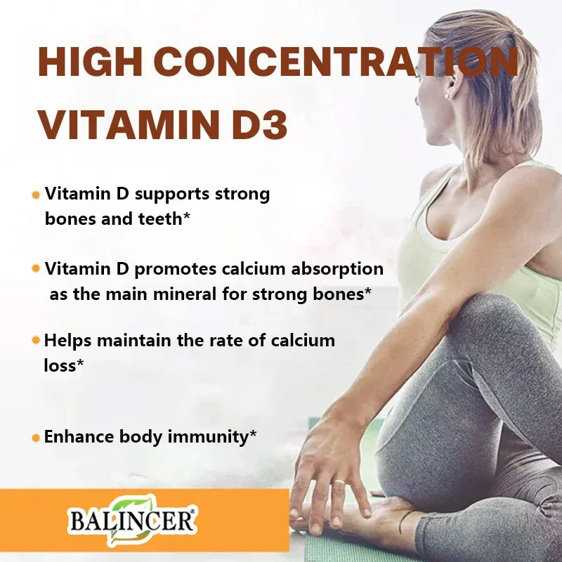 Vitamin D3, A High Potency Vitamin D Supplement for Bone, Teeth, Muscle, Tissue and Immune Health Support Viralgem Store