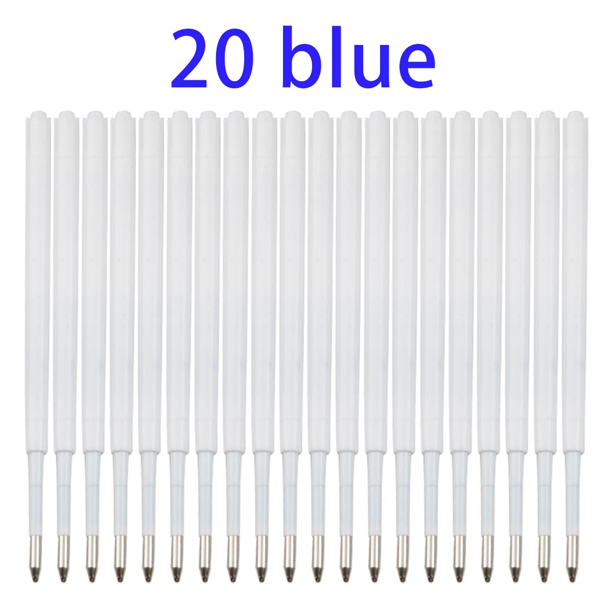 10-20pcs 0.7MM Ballpoint Pen Plastic G2 Refills Blue/Black Ink  for Pens Writting Parts Office Stationery Viralgem Store