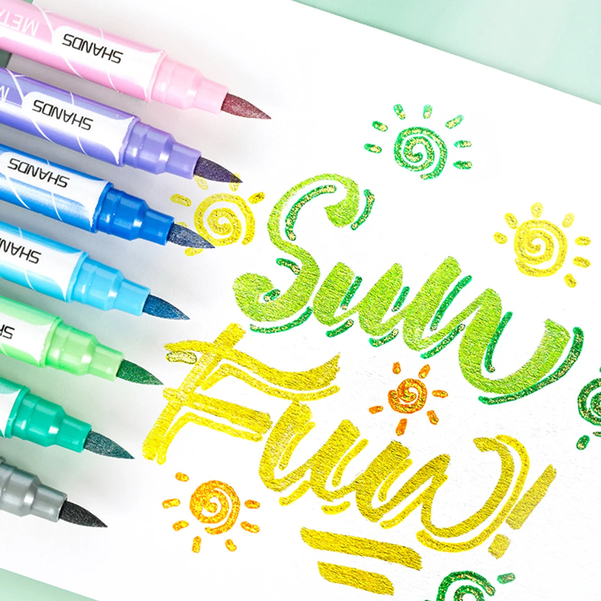 6/12 Pieces Double-ended Color Markers, Art High-value Hand-painted Pens, Suitable for Adults and Children School Office Gifts