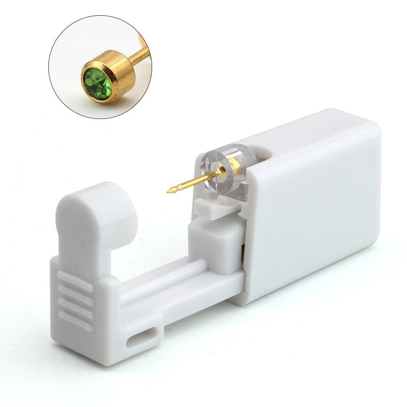 1PC Disposable Sterile Ear Piercing Unit Cartilage Tragus Helix Piercing Gun NO Pain Piercer Tool Machine Kit Stud Body Jewelry Viralgem Store