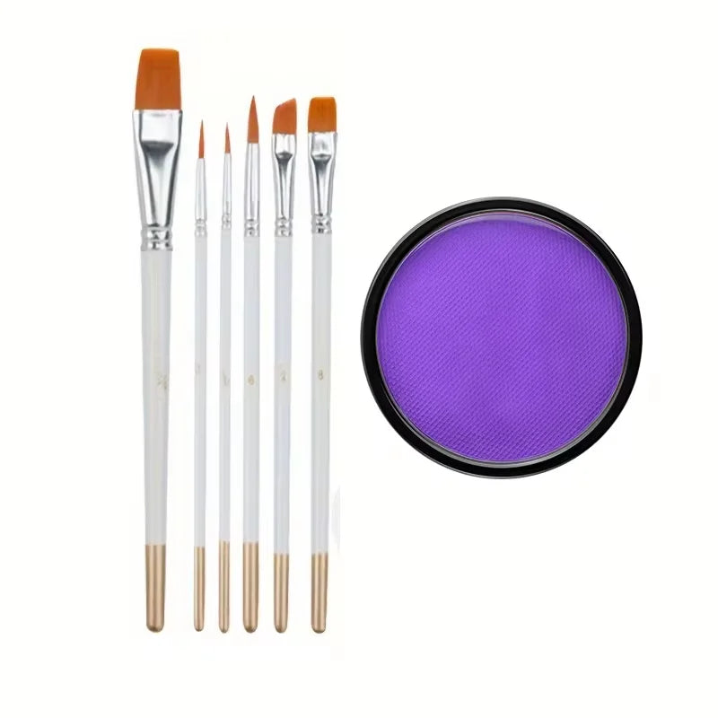 30G Water Solubility Monochromatic Body Paint Black And White Makeup Face Paint Halloween Party Waterproof Makeup Body Painting