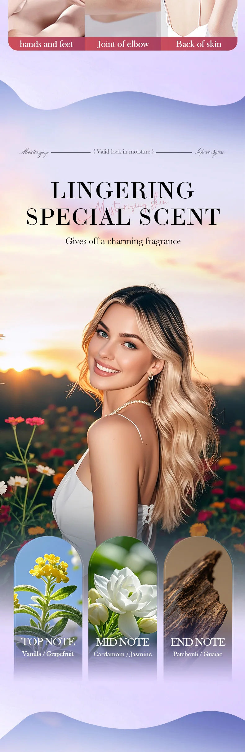 Vanilla Body Lotion 200ml Moisturizing And Nourishing for Autumn And Winter Cotton Candy Scented Body Milk Viralgem Store