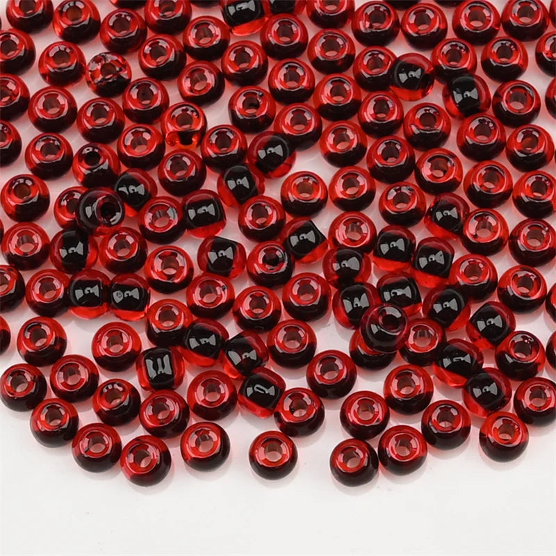 4.0mm Czech Glass Seed Beads Dye Core Small Glass Beads for DIY Making Jewelry Craft Bracelets Necklaces Earrings