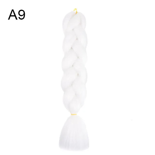 Synthetic Ombre Braiding Hair 24Inch 1Pack Pre Stretched Box Jumbo Colorful Crochet  Extensions for Women Viralgem Store
