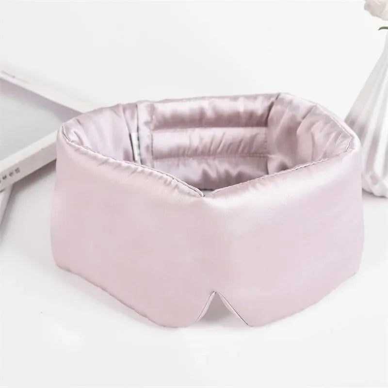 3D Memory Real Silk Sleep Mask Patches Face Sleeping Mask Eyeshade Shading Breathable Eye Mask Sleep Aid Anti Snore Eye Patch Viralgem Store