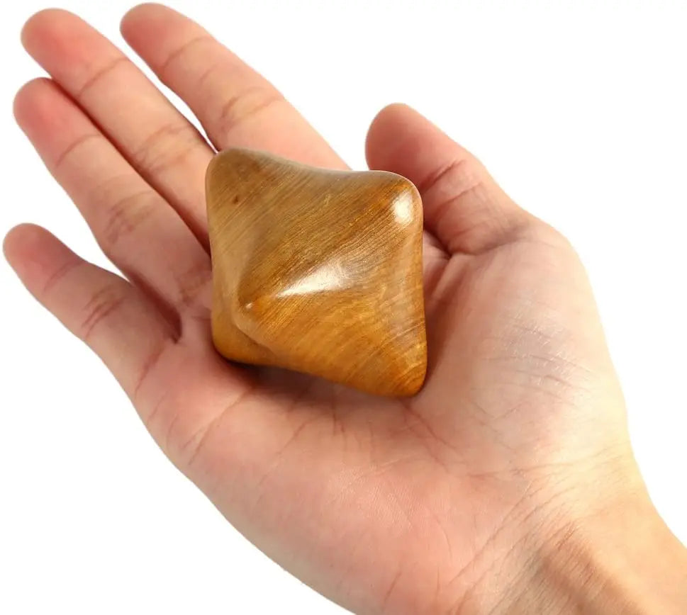 Wooden Hexagonal Cube Reflexology Roller Full Body Massage Therapy Tools for Anti-Cellulite,Lymphatic Drainage,Muscle Relaxation