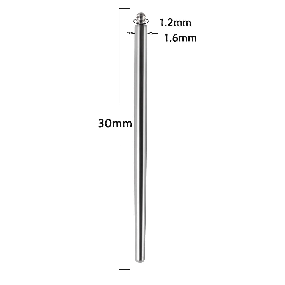 Surgical Steel 14/16/18G Insertion Taper Easy For Thread Threadless Piercing Earrings Jewelry Wear Easy Tool Viralgem Store