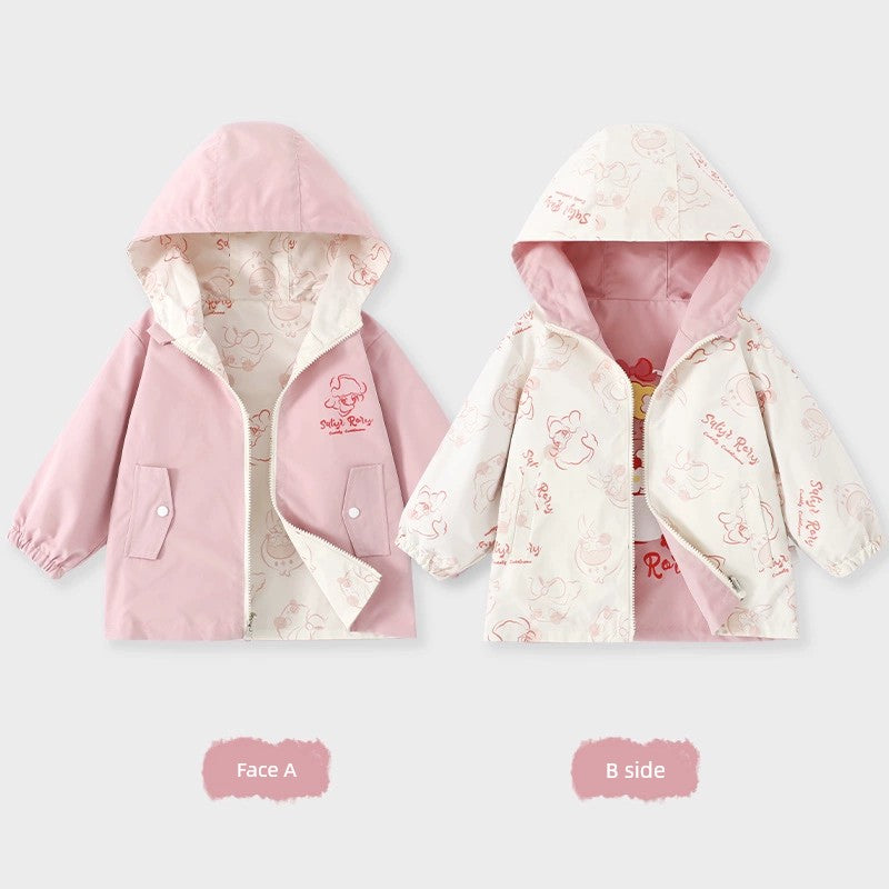 Women's Spring and Autumn Hooded Girl Infant Clothes and Coat Viralgem Store