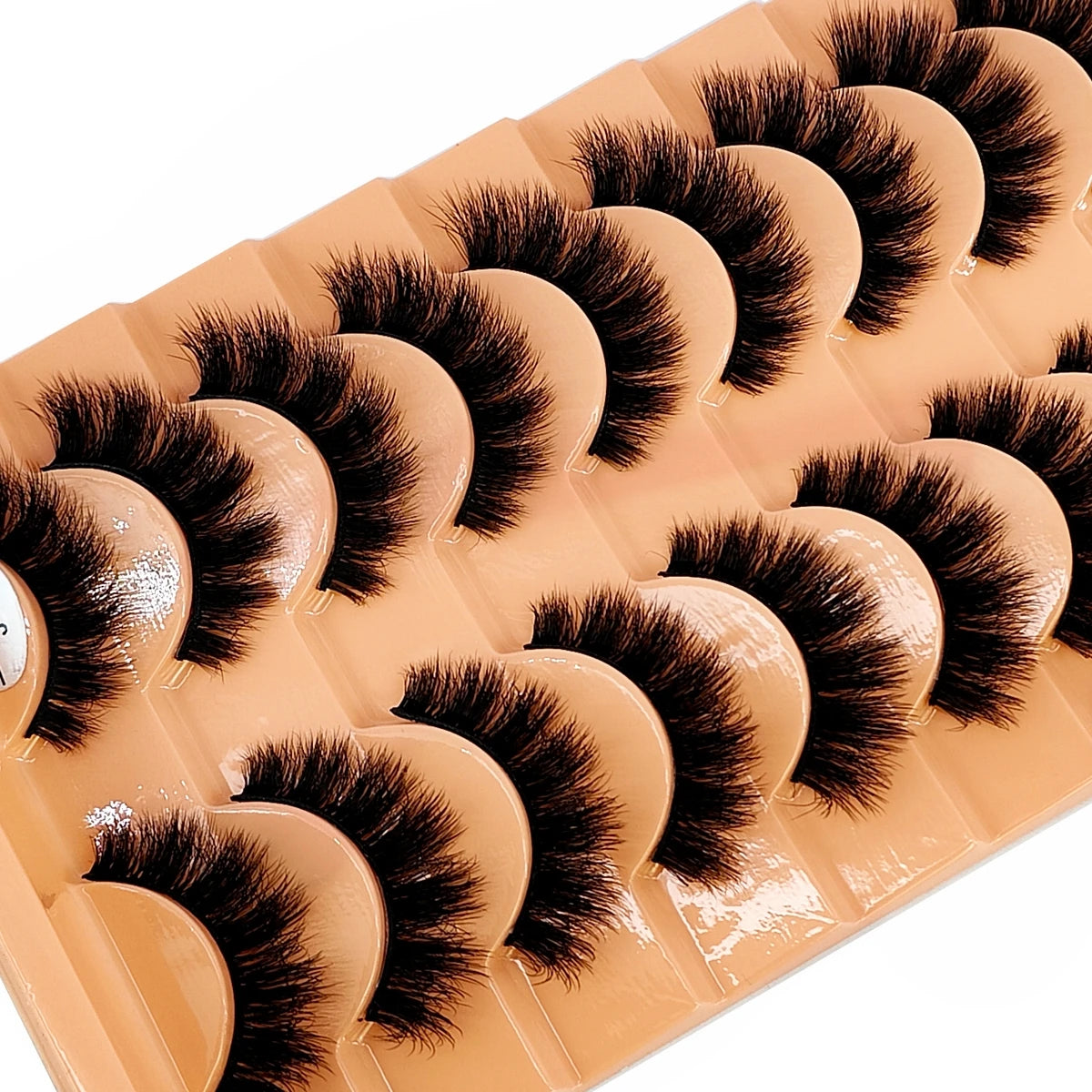 10 Pairs 3D Faux Mink Lashes Fluffy Soft Beauty Wispy Natural Short False Eyelashes Curly lashes Makeup Classic Thick eyelashes
