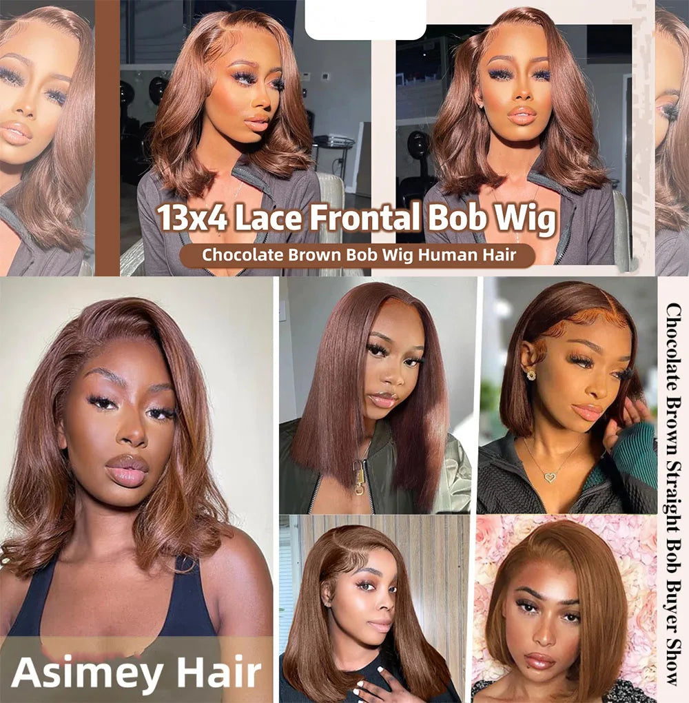 613 Blonde Short Bob Wig Transparent Lace Front Human Hair Wigs Straight 13X4 Burgundy 99j Brown Colored Cut Lace Frontal Wig Viralgem Store
