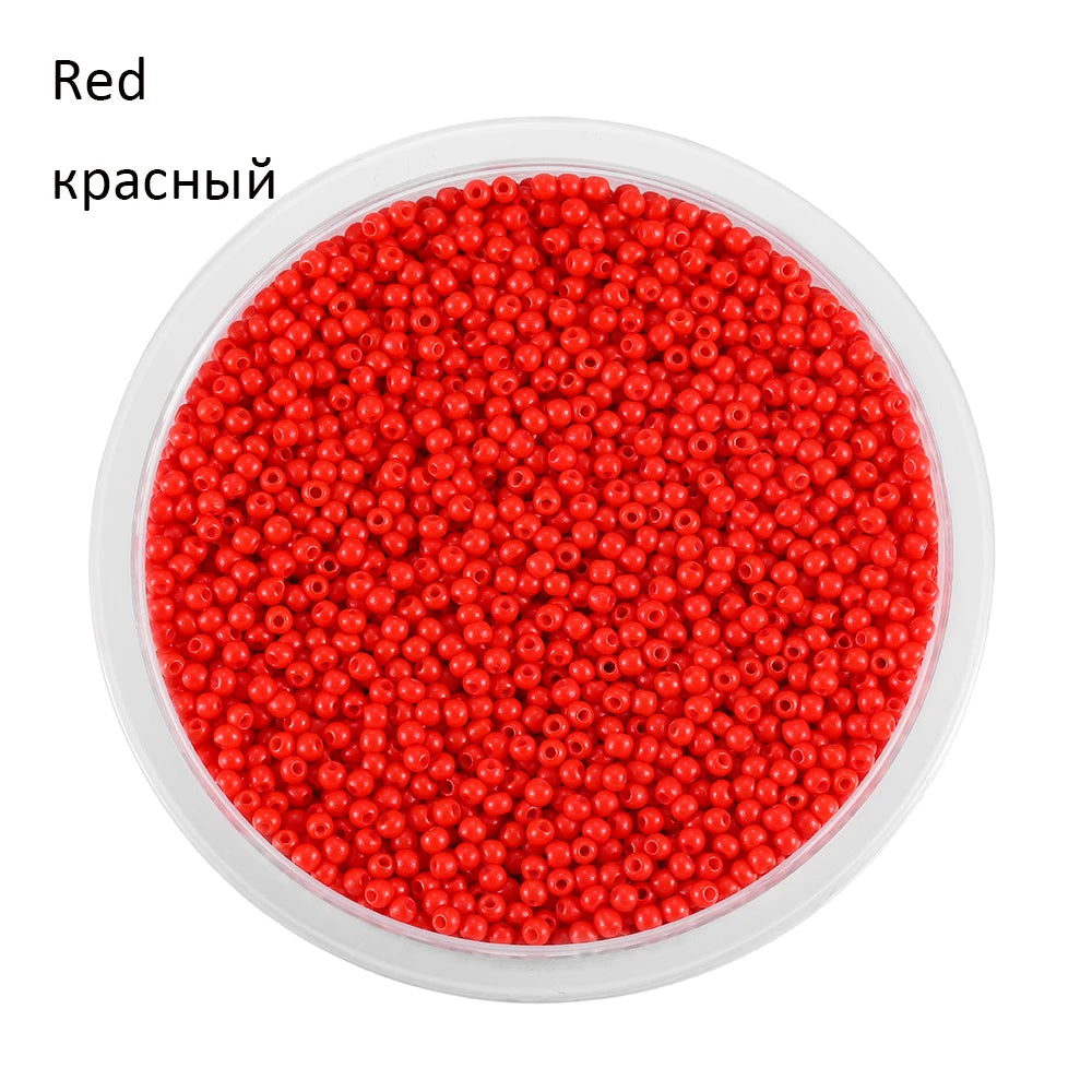 2mm Charm Glass beads Czech Glass Seed Beads Small Round Loose Bead For DIY Jewelry Making Earrings Bracelet