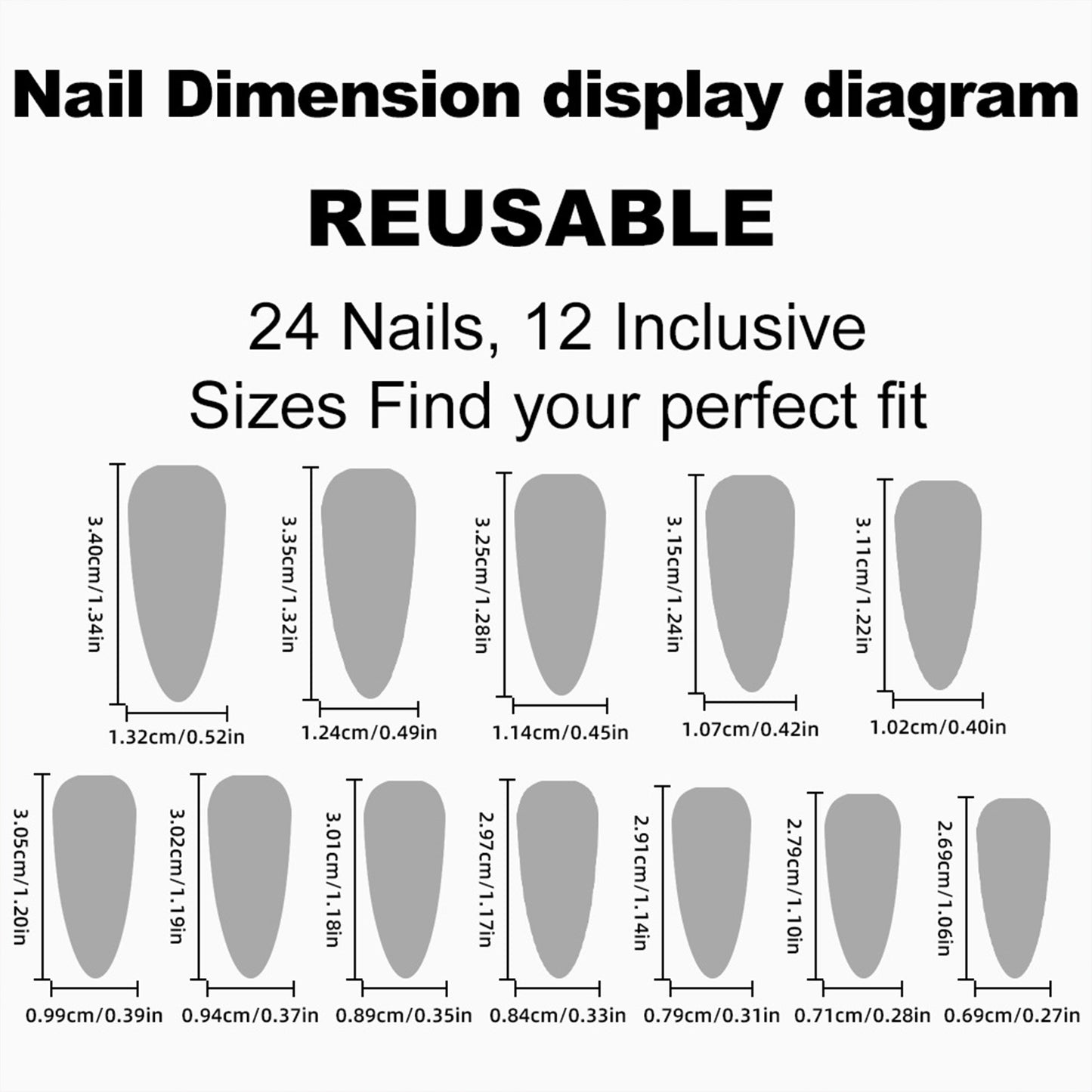 24pcs Gradient Black Pointed Nail Art Fake Nails Press On Nail Tips Artificial Nails Wearable Long Almond False Nails Finished