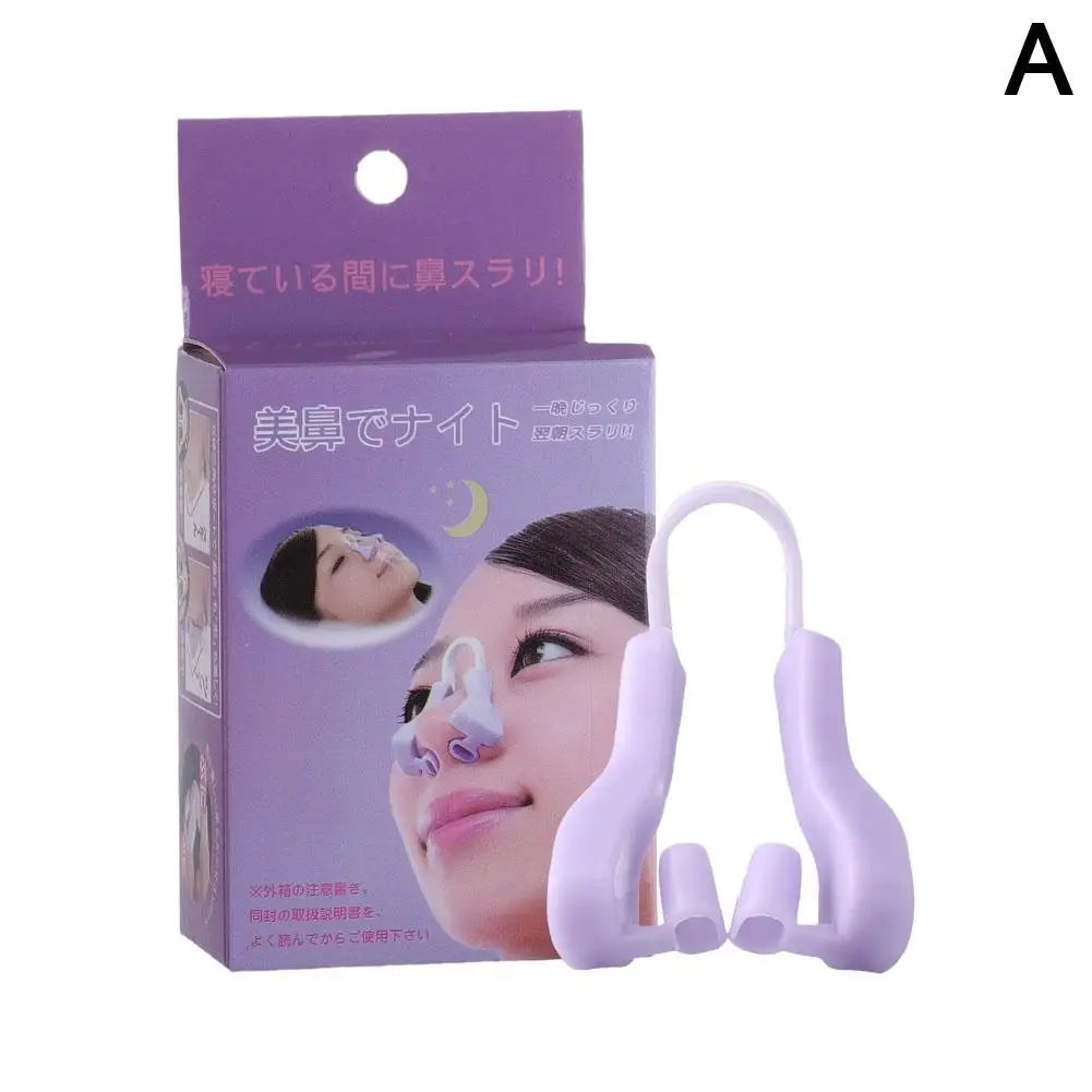 1pc Nose Shaper Clip Day And Night Dual Use Increased Nasal Bridge Soft Silicone Narrow Nose Reduce The Nasal Wing Beauty Tool