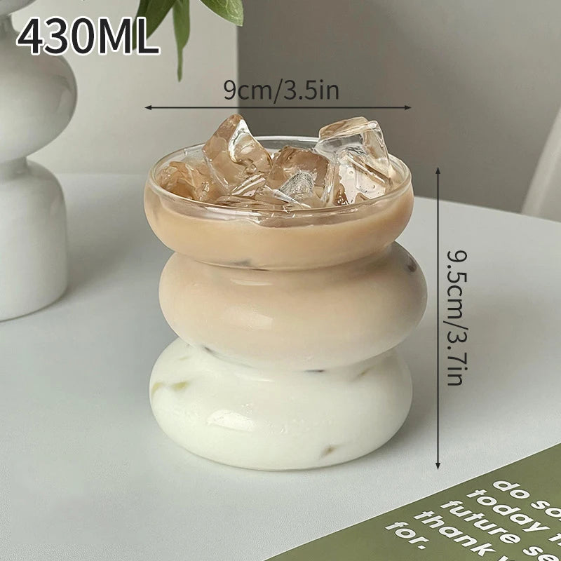 250ml-865ml INS Glass Cup Pineapple Shape Coffee Mug Transparent Cocktail Bar Beverages Soda Water Juice Mugs Cup Drinkware Viralgem Store
