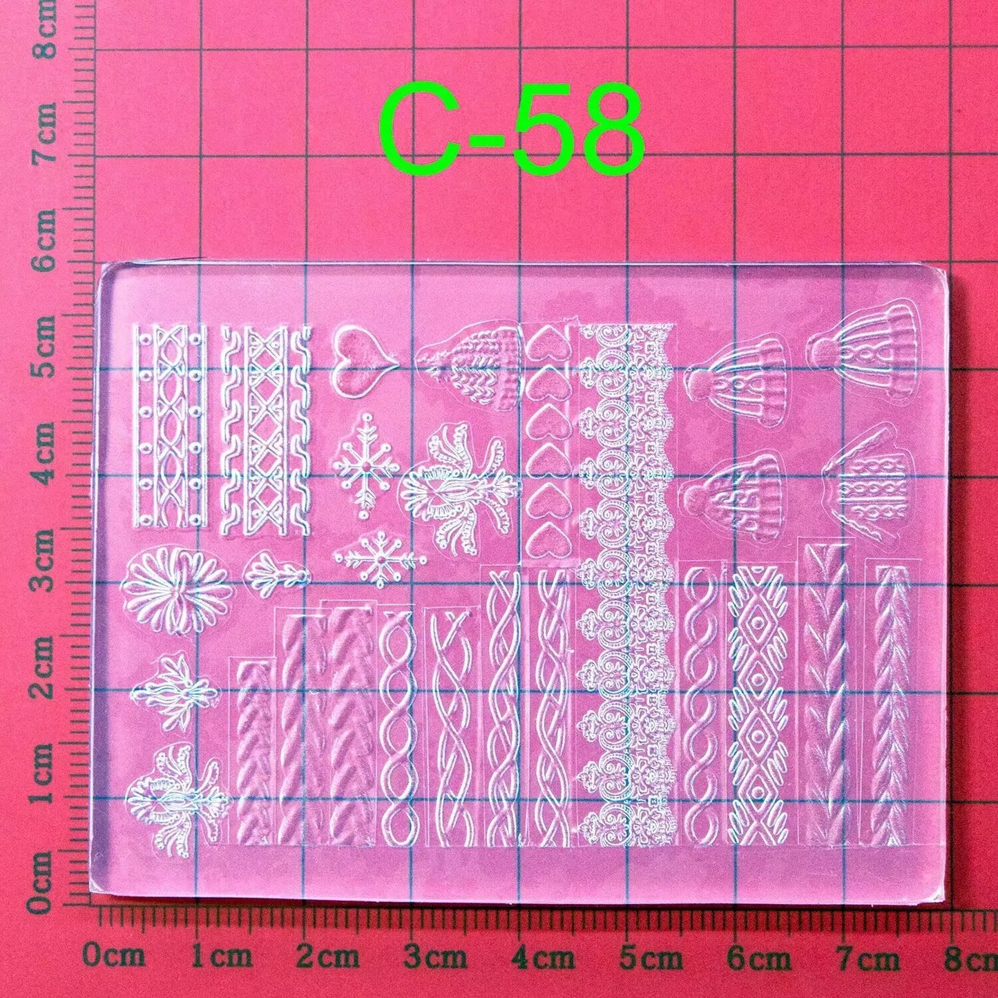 1pc Sweater Knitting Lace 3D Acrylic Mold Nail Art Decoration Nails DIY Design Silicone  Nail Art Template Nail  Mold