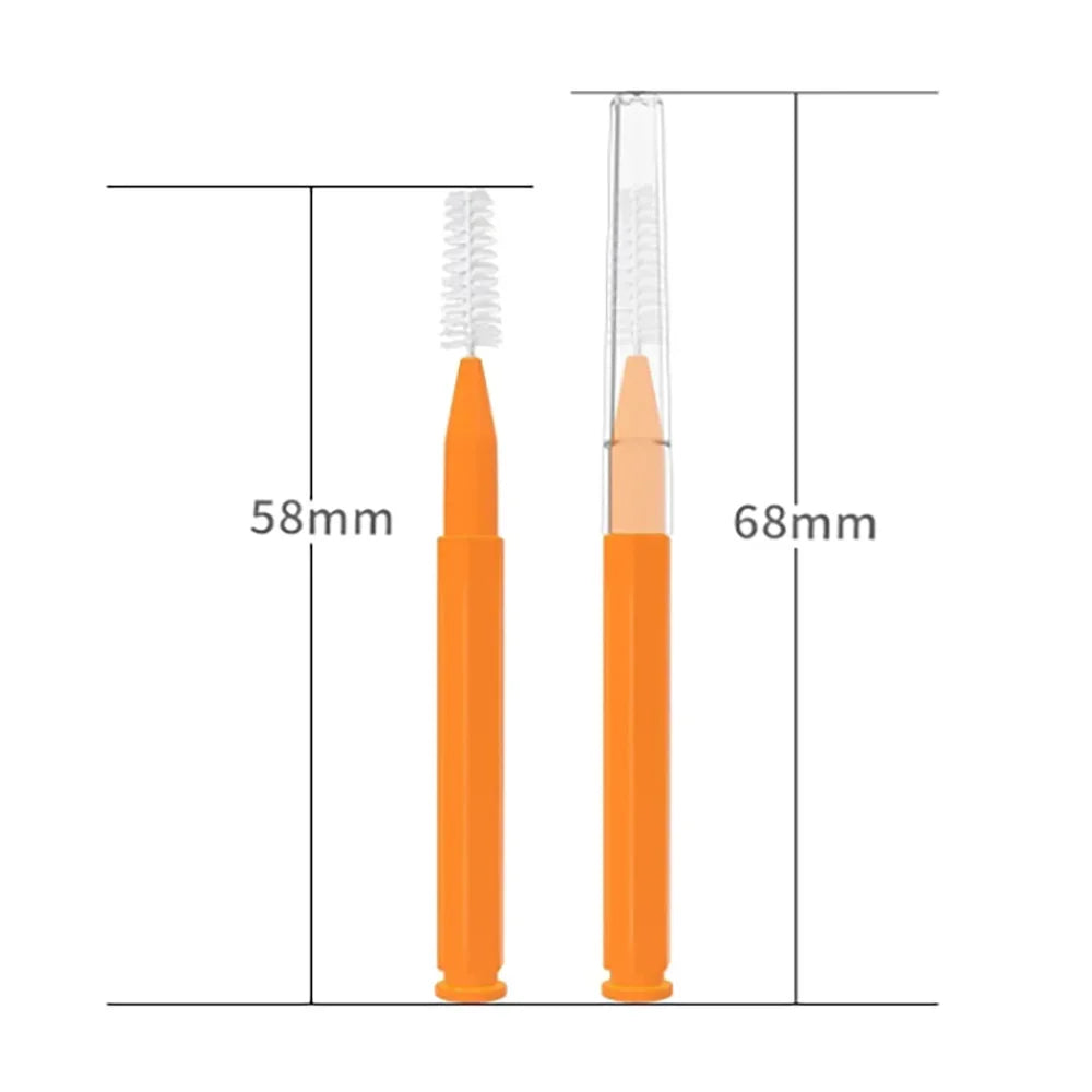 30pcsInterdental Brushes Dental Brush Between Teeth For Dental Orthodontic Clean Between Teeth Cleaning Tools Soft Micro Brushes