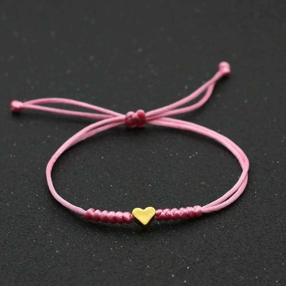 1Pcs Love Bracelet Red String Bracelet Couple Hand-Woven Adjustable Red Rope Bracelet Jewelry for Couples Sisters and Friends