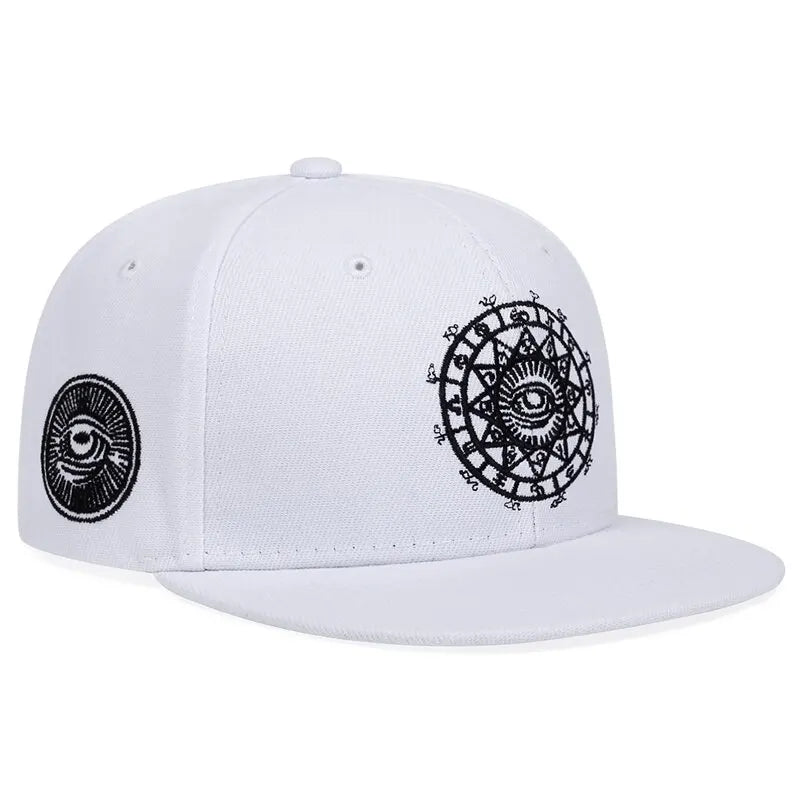 Unisex Eyes Letter Embroidery Hip-hop Hats Spring and Autumn Outdoor Adjustable Casual Baseball Caps Sunscreen Hat Viralgem Store