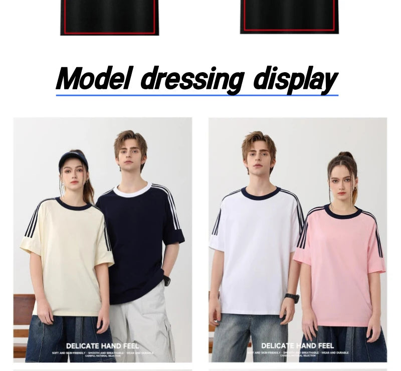 Street Youth Trendy Brand Pure Cotton T-shirt Customization, Printing Embroidered LOGO Logo DIY Club Customized Clothing Viralgem Store