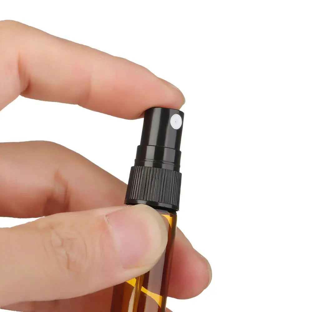 3/5/10ml Mist Spray Bottle Spray Pump Bottle Travel Refillable Glass Perfume Bottle Refillable Leak Proof Bottle Container