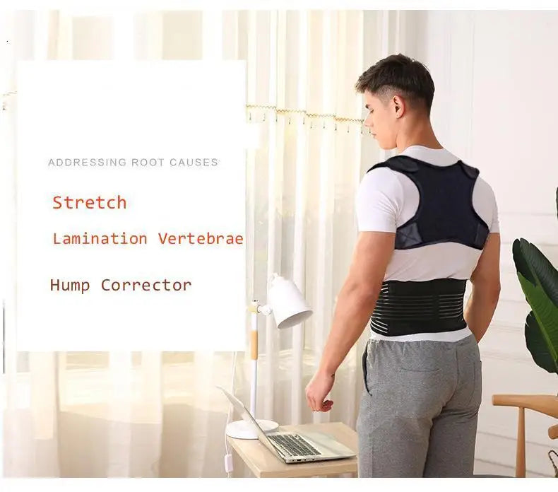 Adjustable Back Posture Corrector Neck Back Support Belt Spine Shoulder Brace Support Belts Adult Invisible Hunchback Belts