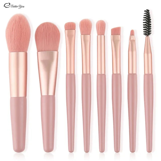 8Pcs Professional Makeup Brushes Set Cosmetic Powder Eye Shadow Foundation Blush Blending Concealer Beauty Make Up Tool Brushes
