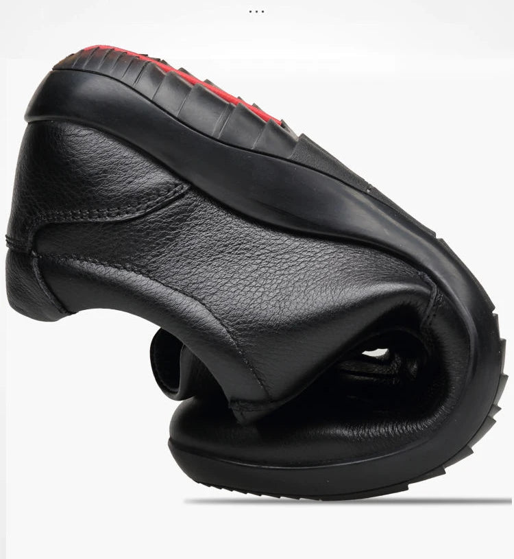 Trendy Genuine Leather Shoes Men Lightweight Luxury Bean Shoe Elegant Business Flat Boat Lazy Loafers Walking Driving Size 37 45 Viralgem Store