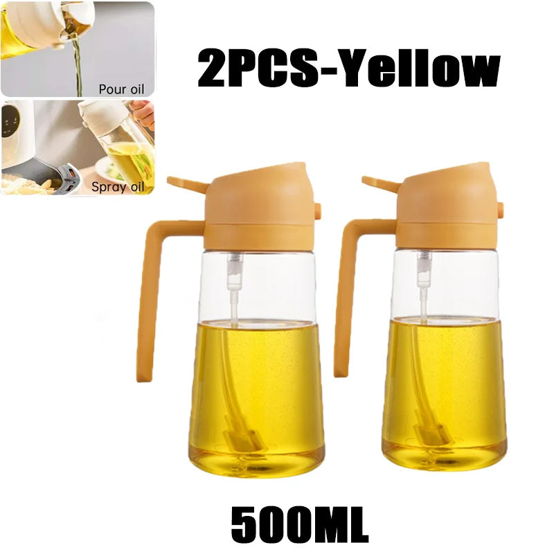 200/300/500ml Oil Spray Bottle BBQ Cooking Olive Oil Sprayer Kitchen Baking Oil Spray Empty Bottle Vinegar Bottle oil brush