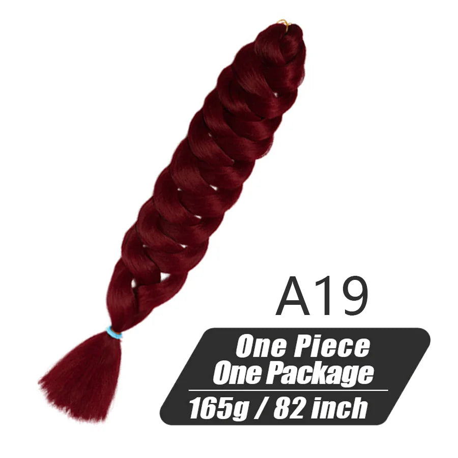 Xpression Crochet Hair Jumbo Braids Hair Kanekalon Expression Hair for Braids Synthetic Braiding Hair Extensions For Women