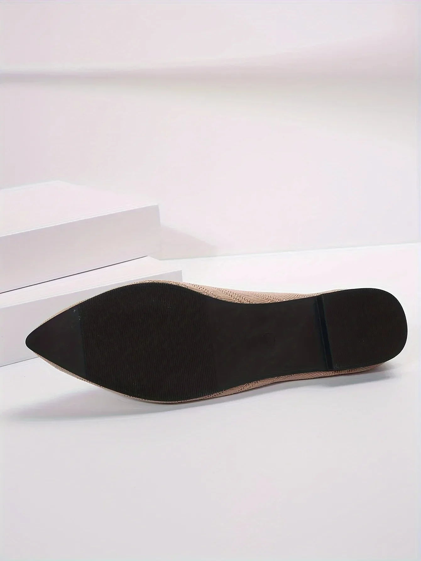 Women's Pointed Toe Flat Shoes Solid Color Knitted Slip on Shoes Casual Breathable Ballet Flats Women Flat Shoes Loafers Women Viralgem Store