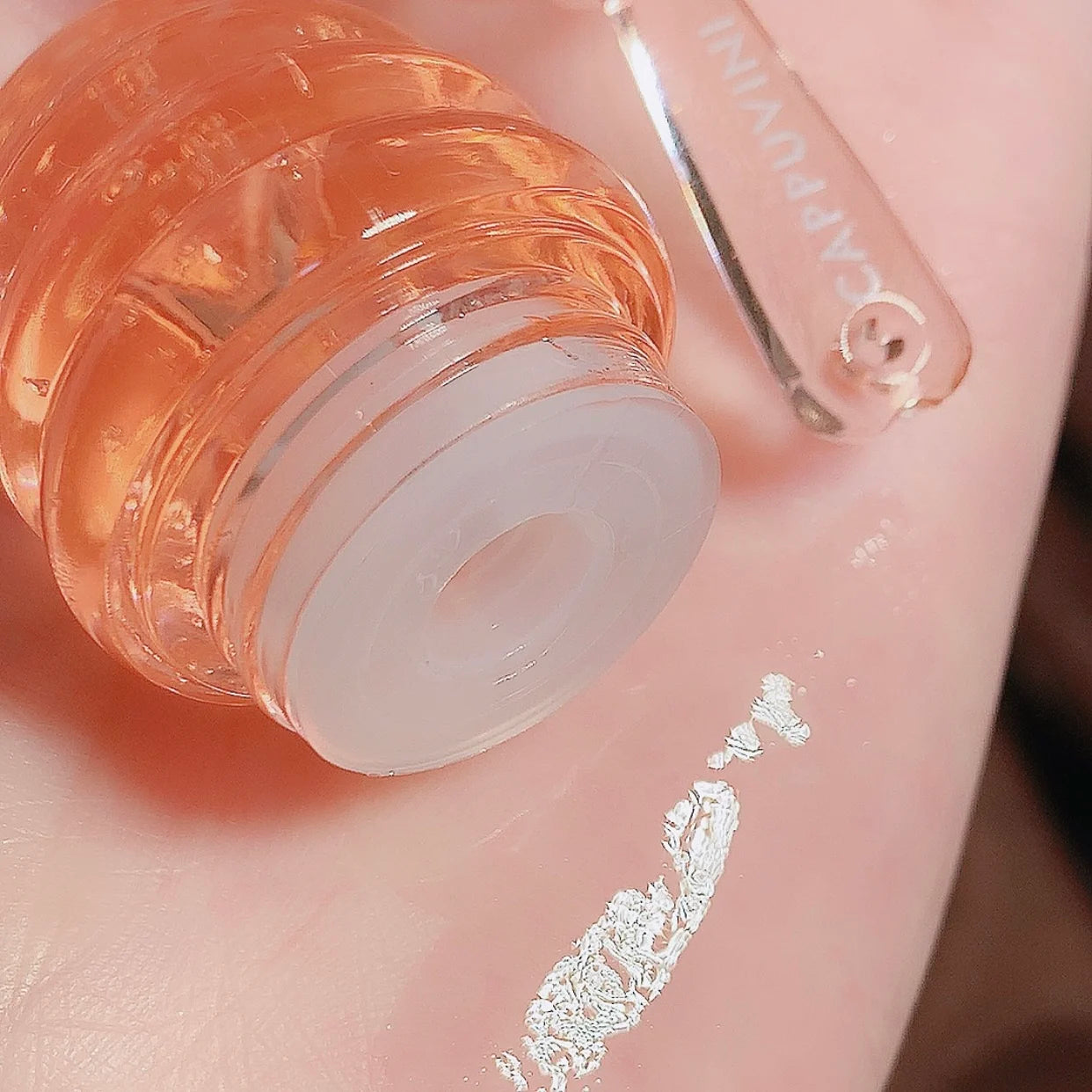 1PC Lip Oil Honey Peach Lip Care Moisturizing Unisex Lip Balm Fade Lip Lines Lip Masks Not Sticky Glossy Clear Lip Gloss Primer