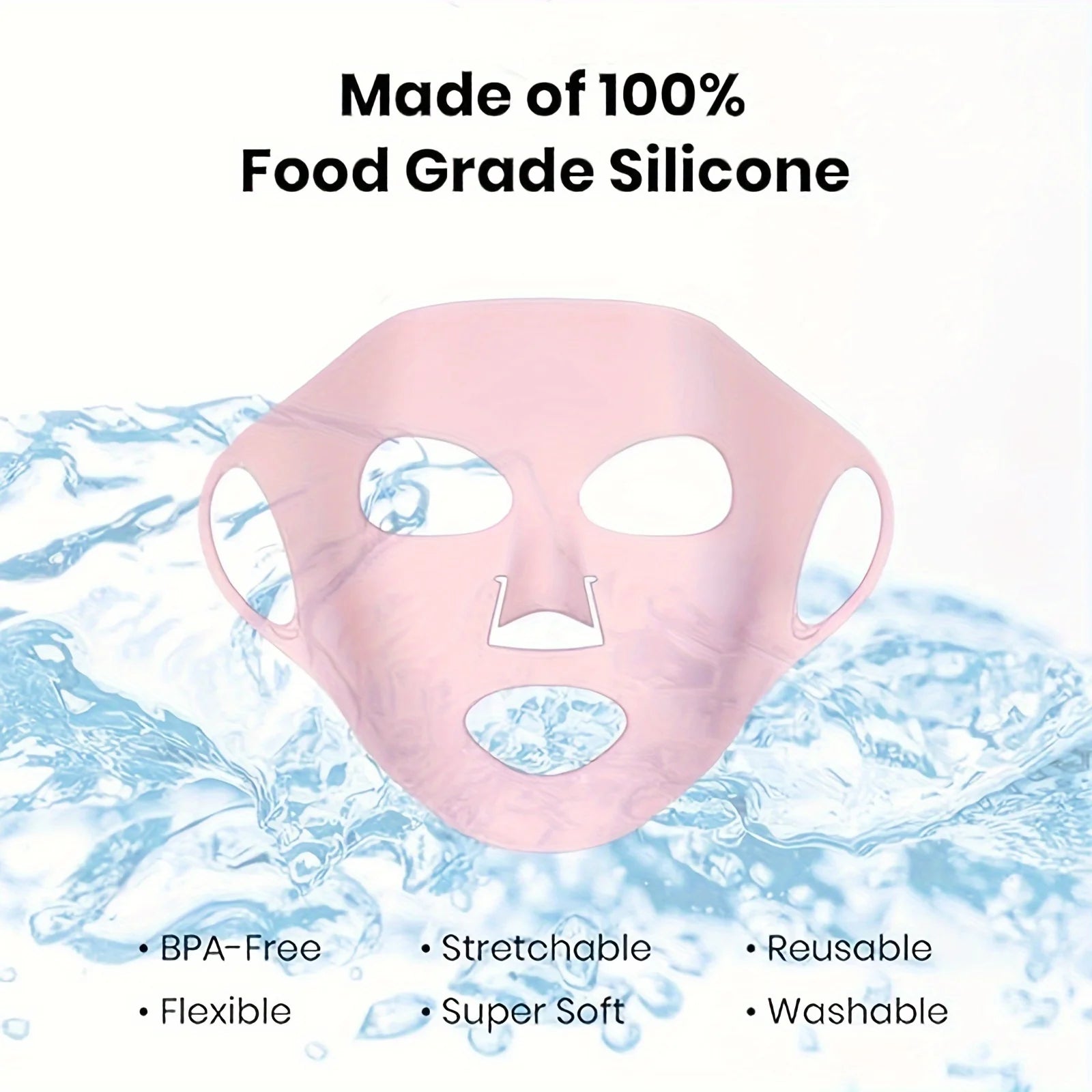 1PC 3D Silicone Facial Mask for Moisturizing-Reusable, Anti-Water Evaporation,Skin Care Tools for Women Viralgem Store