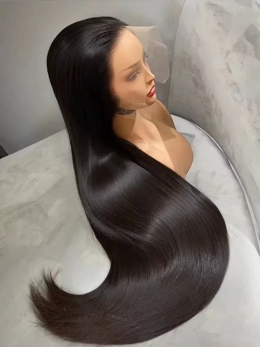 220% 40 42 Inch 13x6 Bone Straight HD Lace Front Human Hair Wigs Brazilian Pre Plucked 250 Density Lace Frontal Wig For Women Viralgem Store