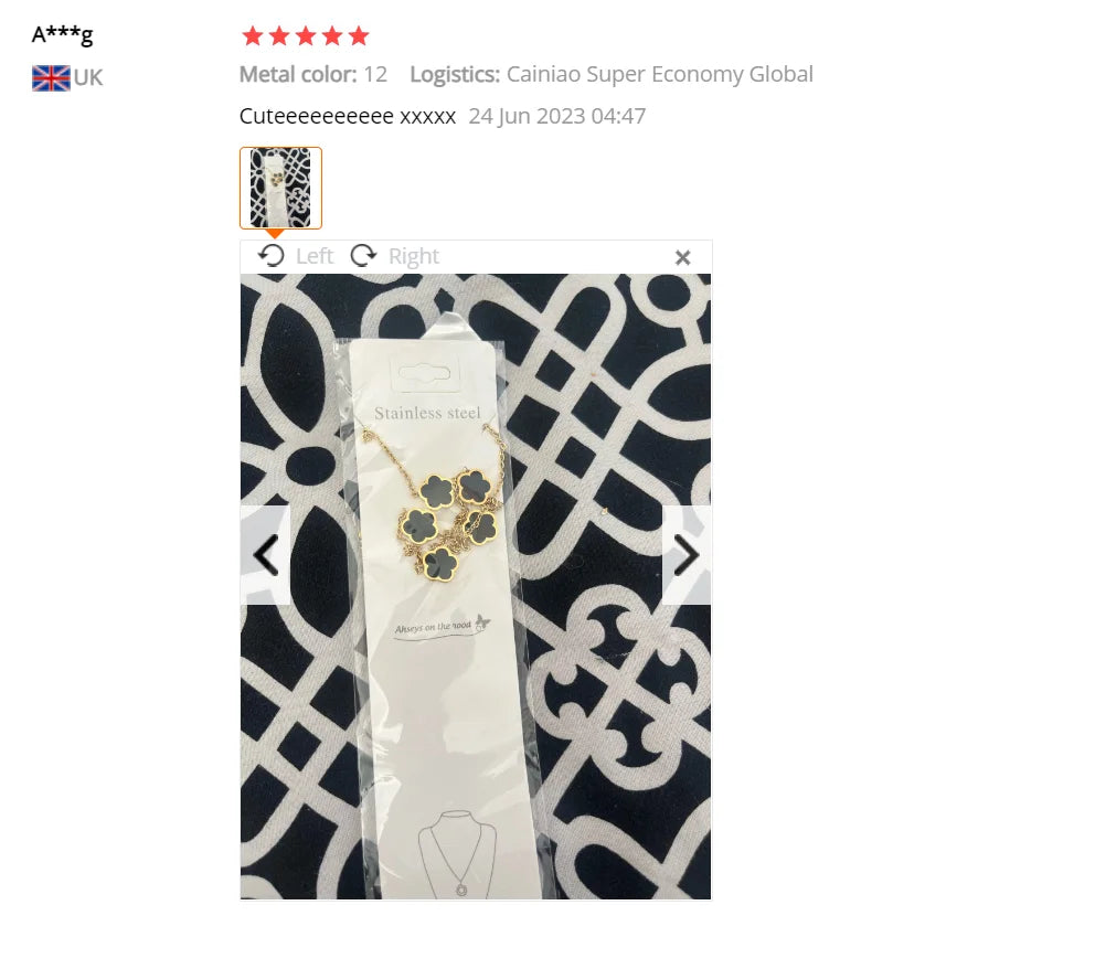 Stainless Steel Non Fading Minimalist Creative Plant Live Leaf Petal Flower Pendant Necklace Earrings Bracelet Jewelry Set Viralgem Store