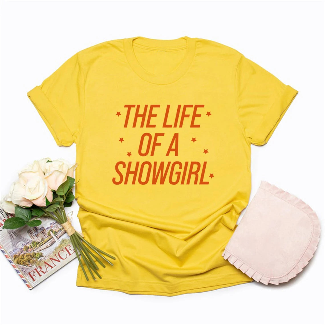 The Life of A Shirt in My Showgirl Era T-Shirt Women Tshirts TS 2025 New Album Tee Showgirl Music Fan Gift T-shirt Women Clothes Freshlook Styles