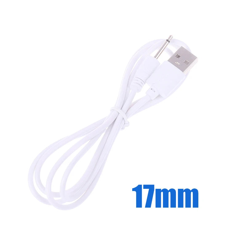 1pcs USB DC 2.5 Vibrator Charger Cable Audio Power Cord For Rechargeable Vibrators Massagers Accessories USB Power Supply Viralgem Store