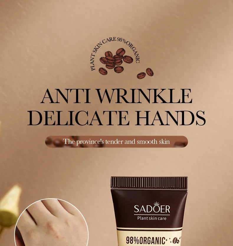 1/2/3/5pcs SADOER Coffee Hand Cream Sets Moisturizing Nourishing Whitening Hydrating Hands Skin Care Products Viralgem Store