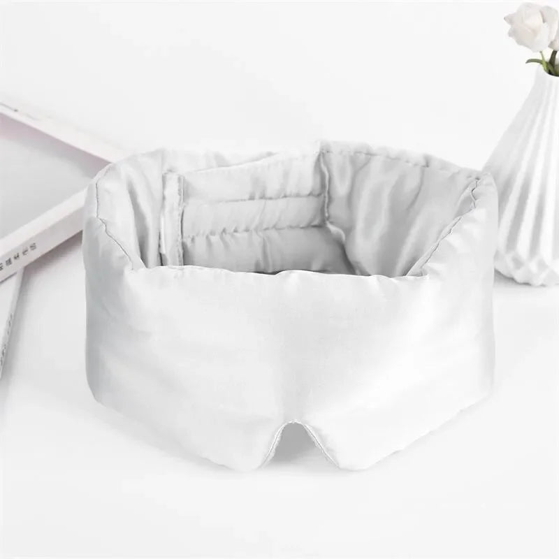 3D Memory Real Silk Sleep Mask Patches Face Sleeping Mask Eyeshade Shading Breathable Eye Mask Sleep Aid Anti Snore Eye Patch Viralgem Store