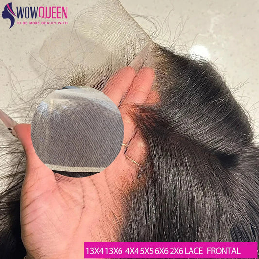 Straight 4x4 5x5 6x6 Lace Closure 2x6 Human Hair Transparent 13x4 13x6 Lace Frontal 100% Human Hair Remy Ear to Ear Full Frontal Viralgem Store