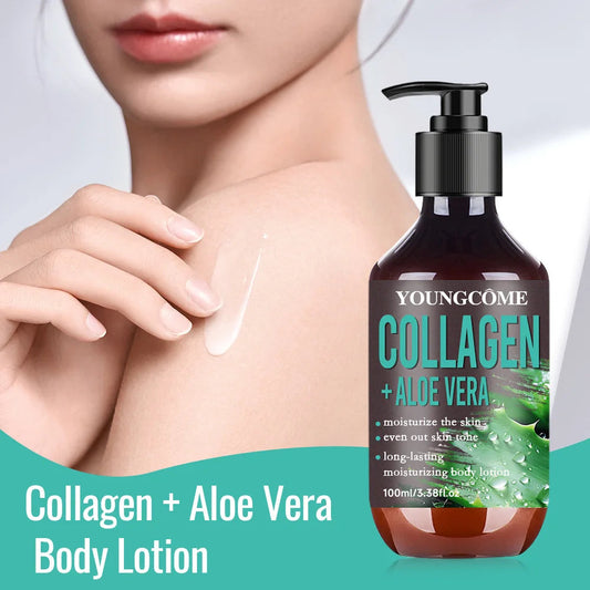 Aloe Vera Collagen Hydrating Body Lotion Improve Tighten Deeply Moisturize Fade Fine Lines Keep Lifting Body Brightening Lotion Viralgem Store