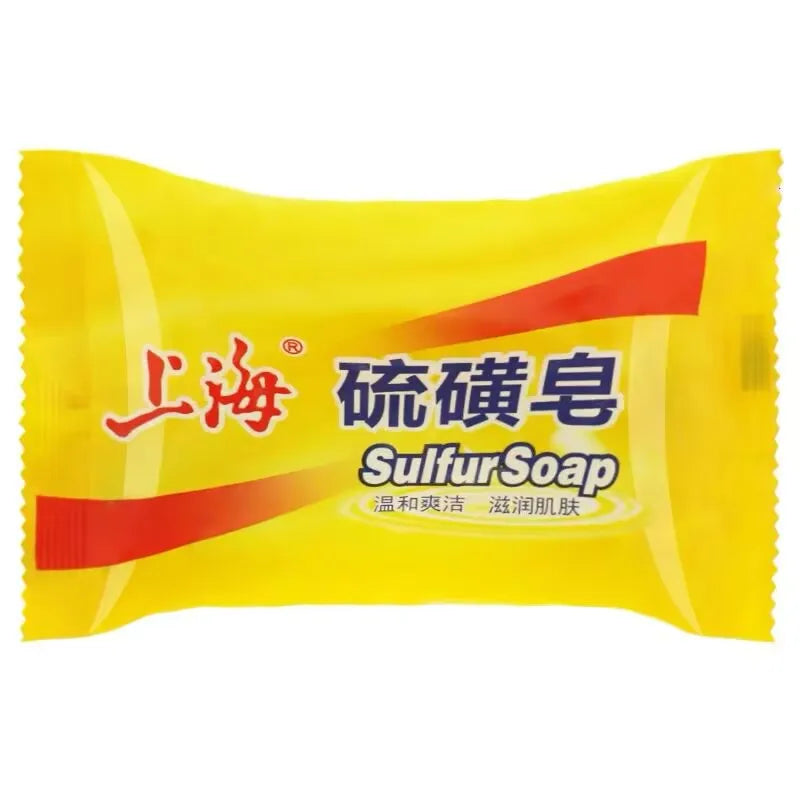 5PCS Shanghai Sulfur soap Bath soap Clean wash hands and face clean unisex soap behind the skin face deep clean Viralgem Store