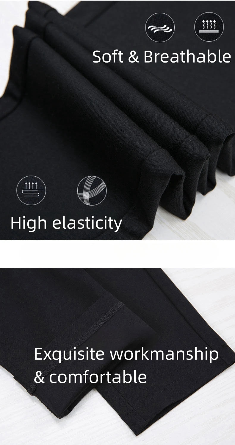 2024 Autumn Winter Plus Size Women Pants Clothing Fleecing Basic Office Lady Pencil Pants Skinny Thermal Thick Thin Slim Trouser