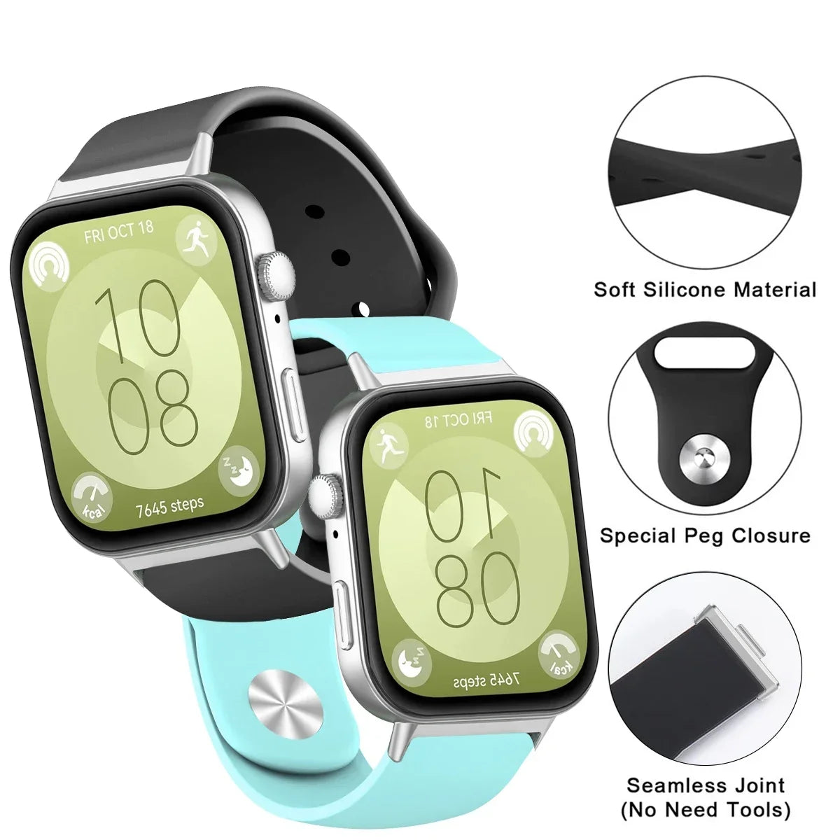 Sport Watchband for Huawei Watch Fit 3 Strap Silicone Bracelet Wristband for Huawei Watch Fit 3 Smartwatch Correa Band Strap