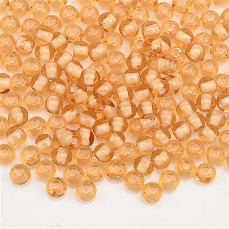 4.0mm Czech Glass Seed Beads Dye Core Small Glass Beads for DIY Making Jewelry Craft Bracelets Necklaces Earrings