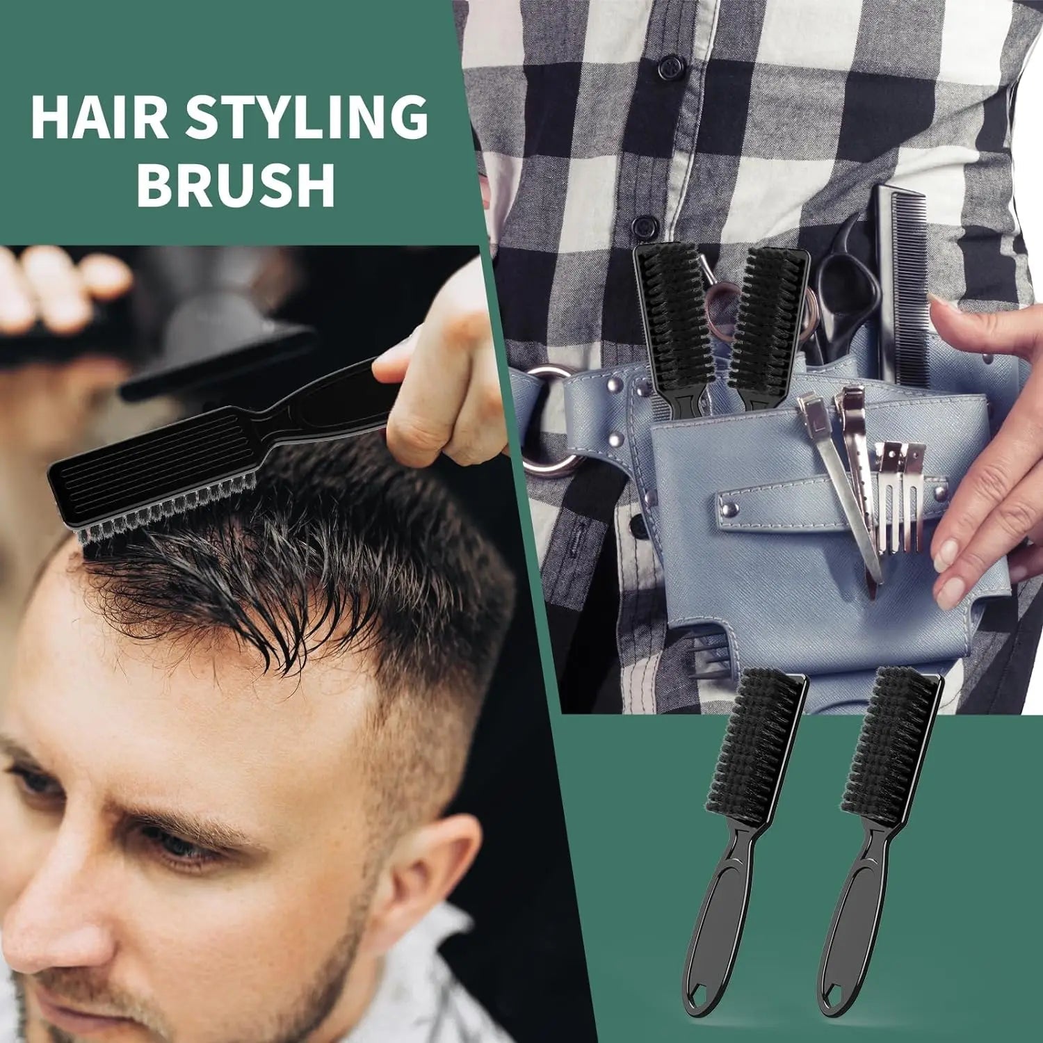 3pcs/6Pcs Hair Styling Nylon Brush Barber Clipper Brush Clipper Trimmer Cleaning Brush Beard Brush Cleaning Styling Brush Tool Viralgem Store