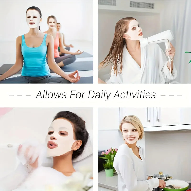 1PC 3D Silicone Facial Mask for Moisturizing-Reusable, Anti-Water Evaporation,Skin Care Tools for Women Viralgem Store