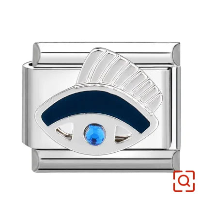 Vintage Amulet Devil Eyes Pyramid Love Heart Beads fit 9mm Italian Charm Links Bracelet Stainless Steel DIY Jewelry Making Gifts Viralgem Store