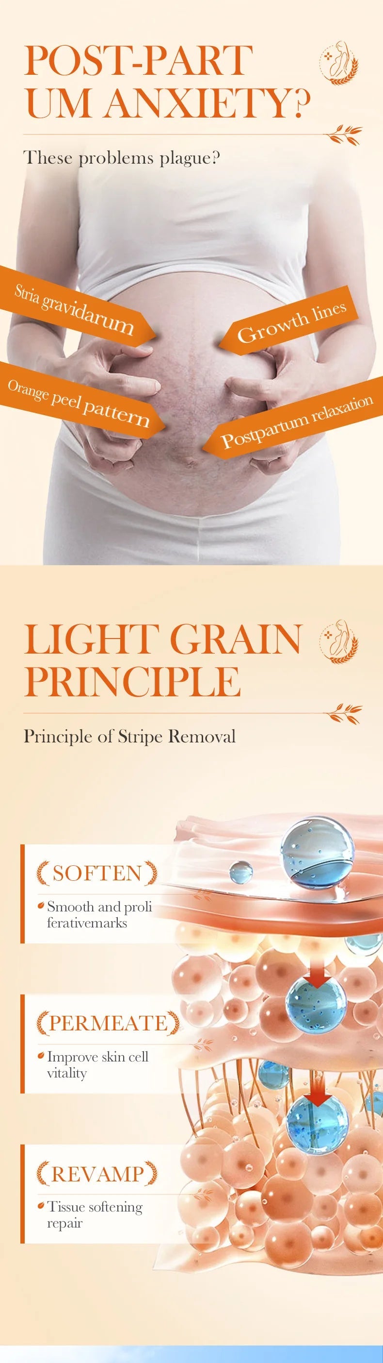 Stretch Marks Permanent Removal Cream Eliminate Body Belly Stretch Marks Swelling Marks Remove Skin Cracks Repair Firming Care Viralgem Store